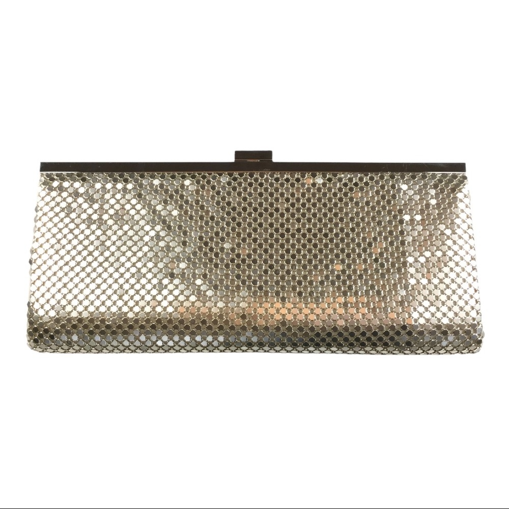 INC Metallic Mesh Clutch